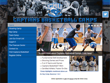 Tablet Screenshot of captainsbasketballcamp.com